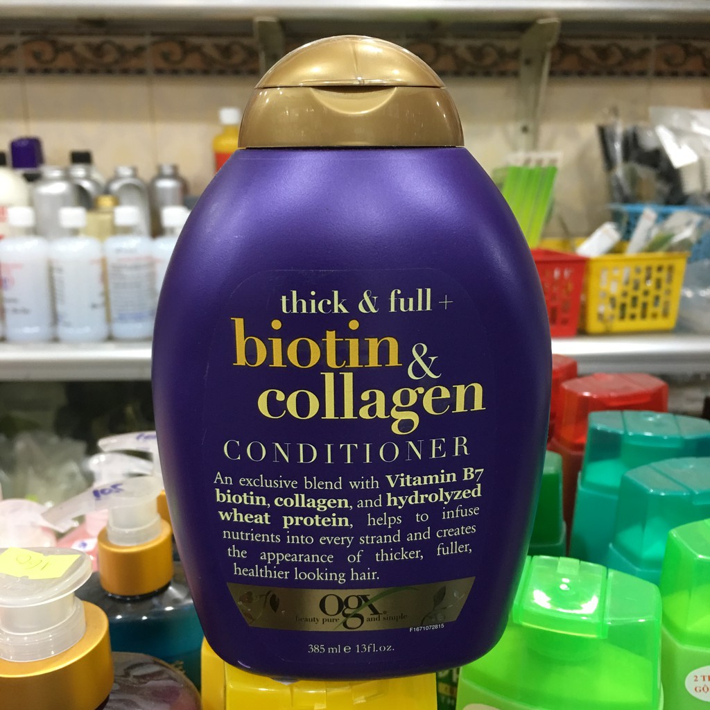 Dầu xả Biotin Collagen Thick &amp; Full 385ml