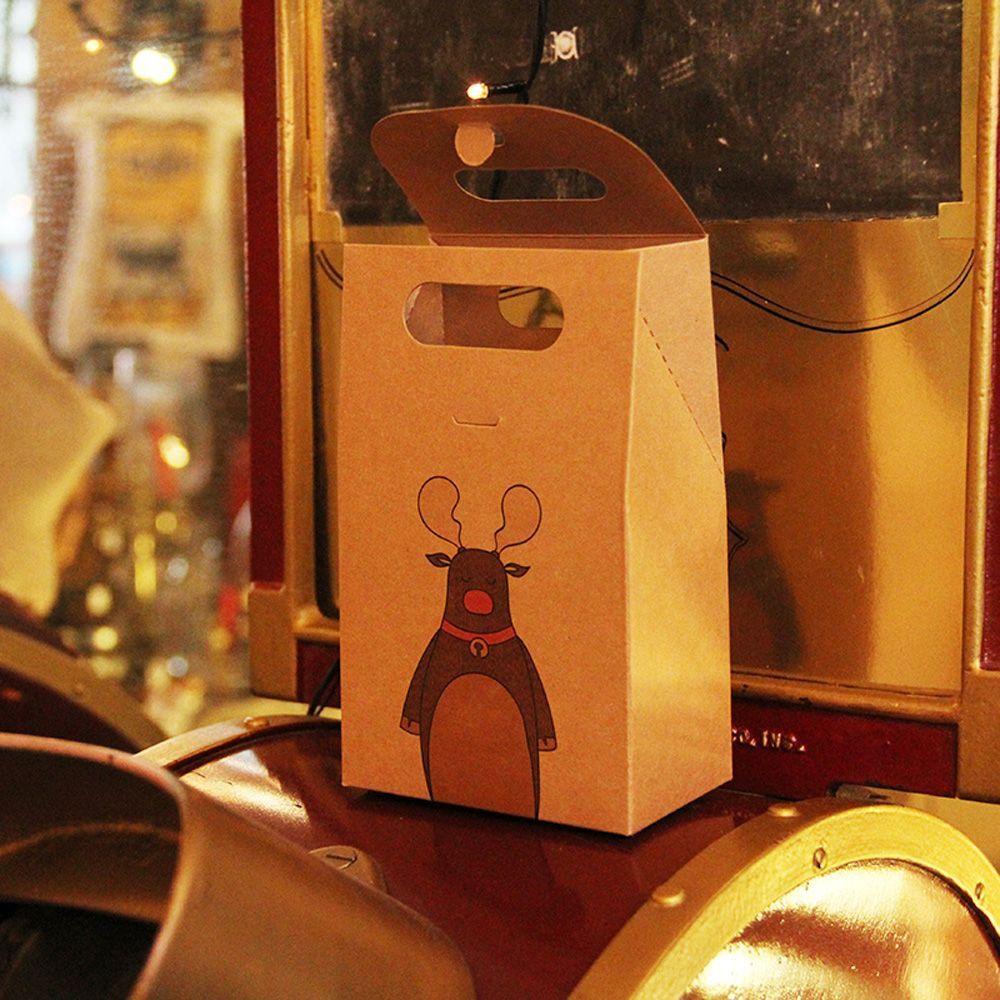 PINEVN 3 / 5 / 10 Túi Đựng Bánh Kẹo Hình Ông Già Nô En Giá Đỡ