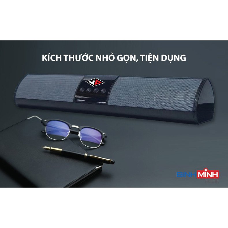 Loa bluetooth speaker A2 dáng dài 2 loa cực đỉnh, kiểu dáng sang trọng hỗ trợ thẻ nhớ, đài FM