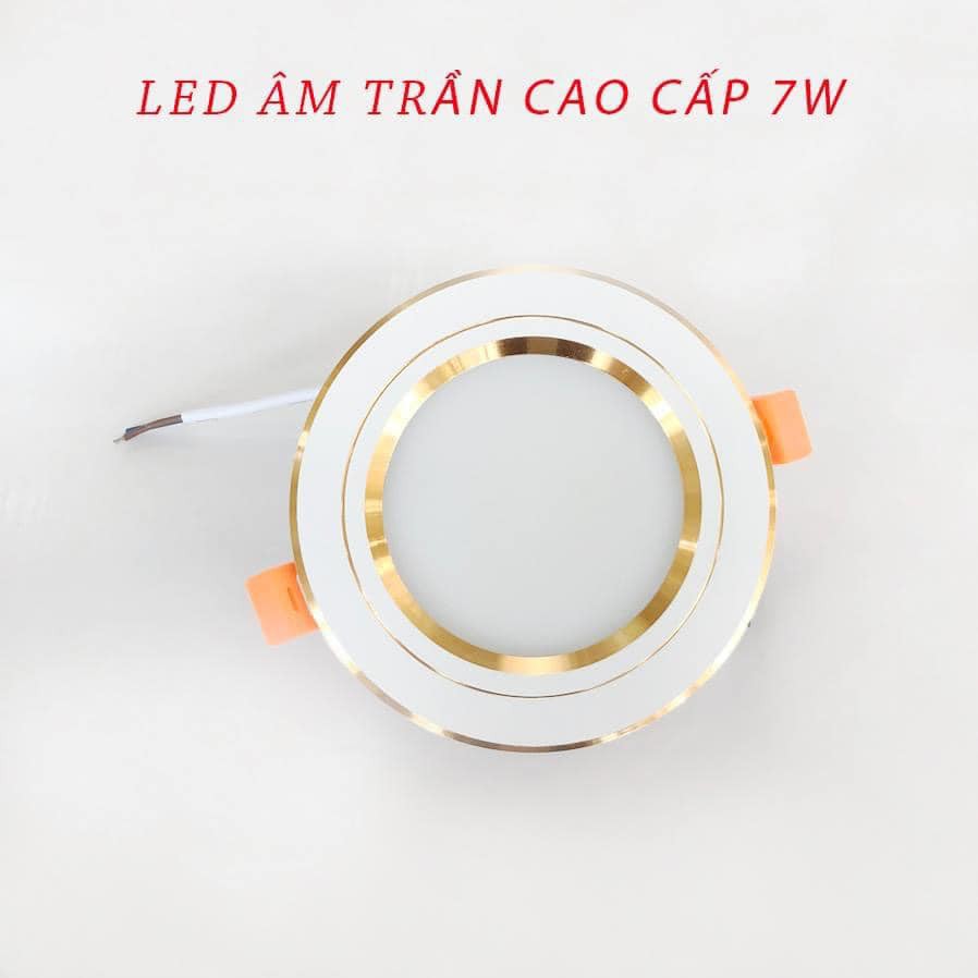 ĐÈN LED ÂM TRẦN 3 MÀU VIỀN VÀNG 5W, 7W, 9W 💡💡💡-RẺ VÀ ĐẸP  [ FREE SHIP ]