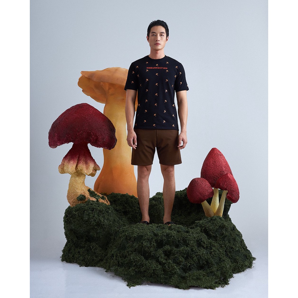 Áo thun nam cổ tròn BEN&amp;TOD R1210BB045 vải cotton 100%, da cá, cao cấp, nam tính, trẻ trung, thanh lịch