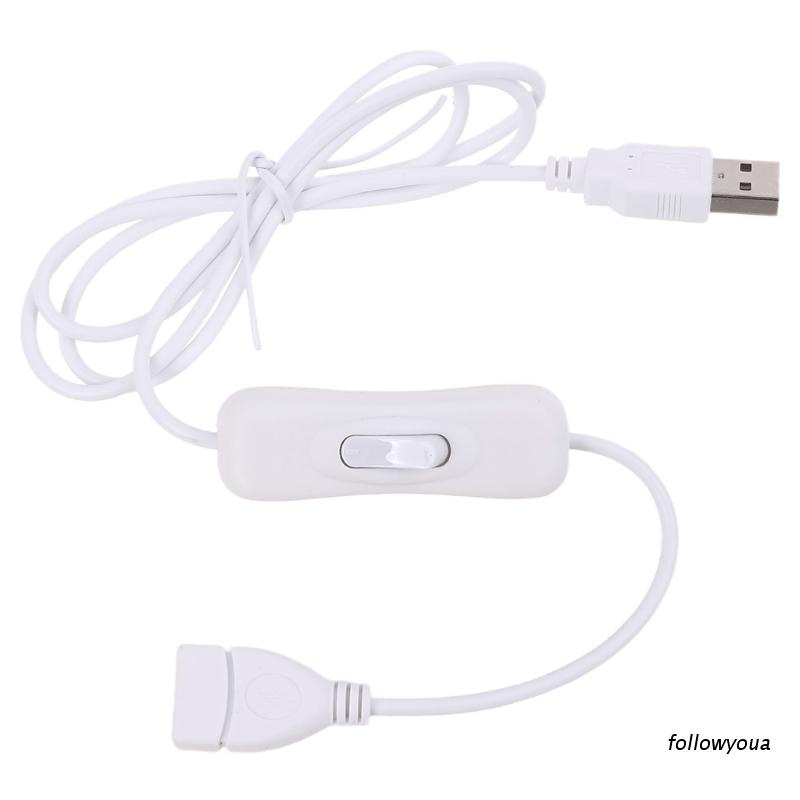 Cáp truyền dữ liệu mở rộng USB 2.0 dài 100cm có công tắc ON/OFF cho đèn LED