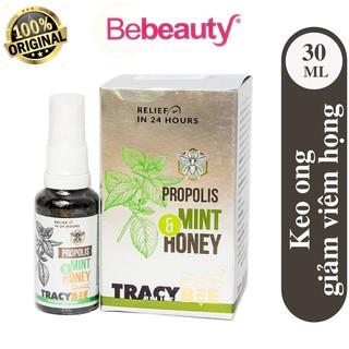Keo Ong Xịt Giảm Viêm Họng Vị Bạc Hà Cho Người Lớn Và Trẻ Em Từ 2 Tuổi Propolis Mint & Honey 30ml