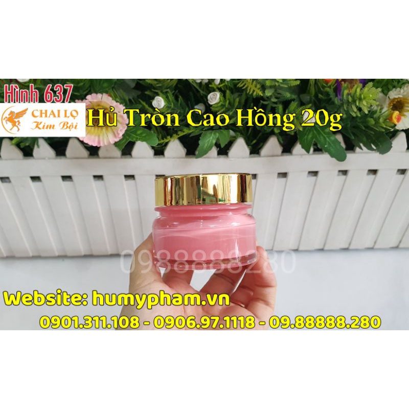 Chai lọ mỹ phẩm - Hủ TRÒN CAO 10g - 20g