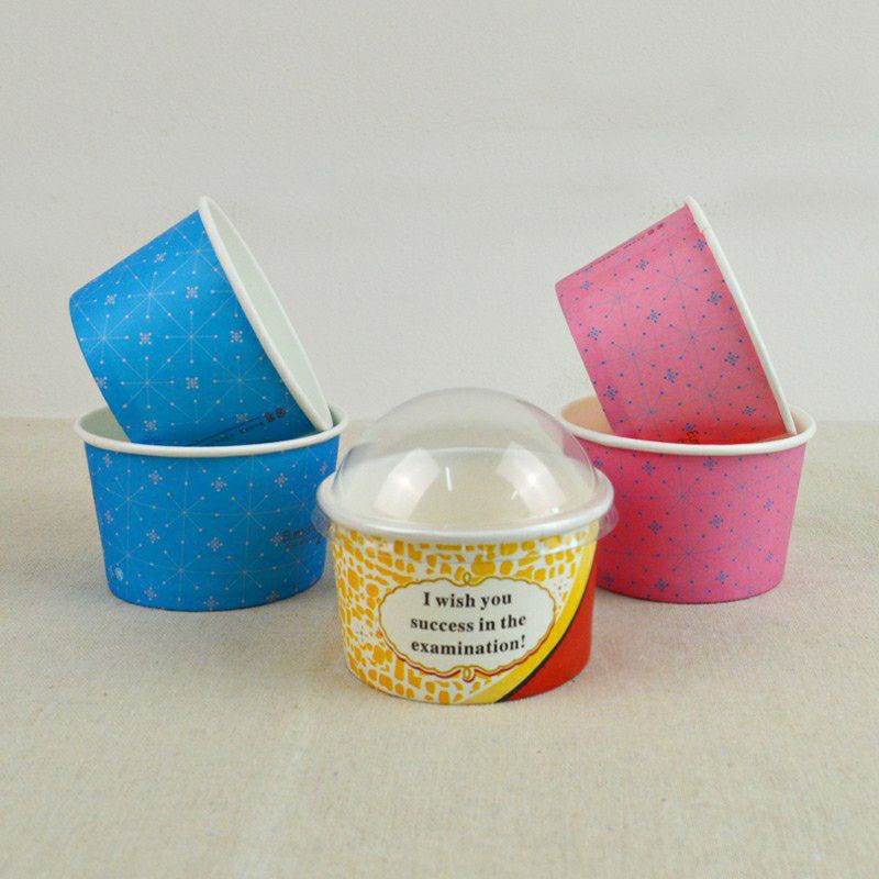 50 Cốc giấy nắp cầu đựng kem, bánh, đồ ăn hình random - Giao mẫu ngẫu nhiên - Pepper26 Shop
