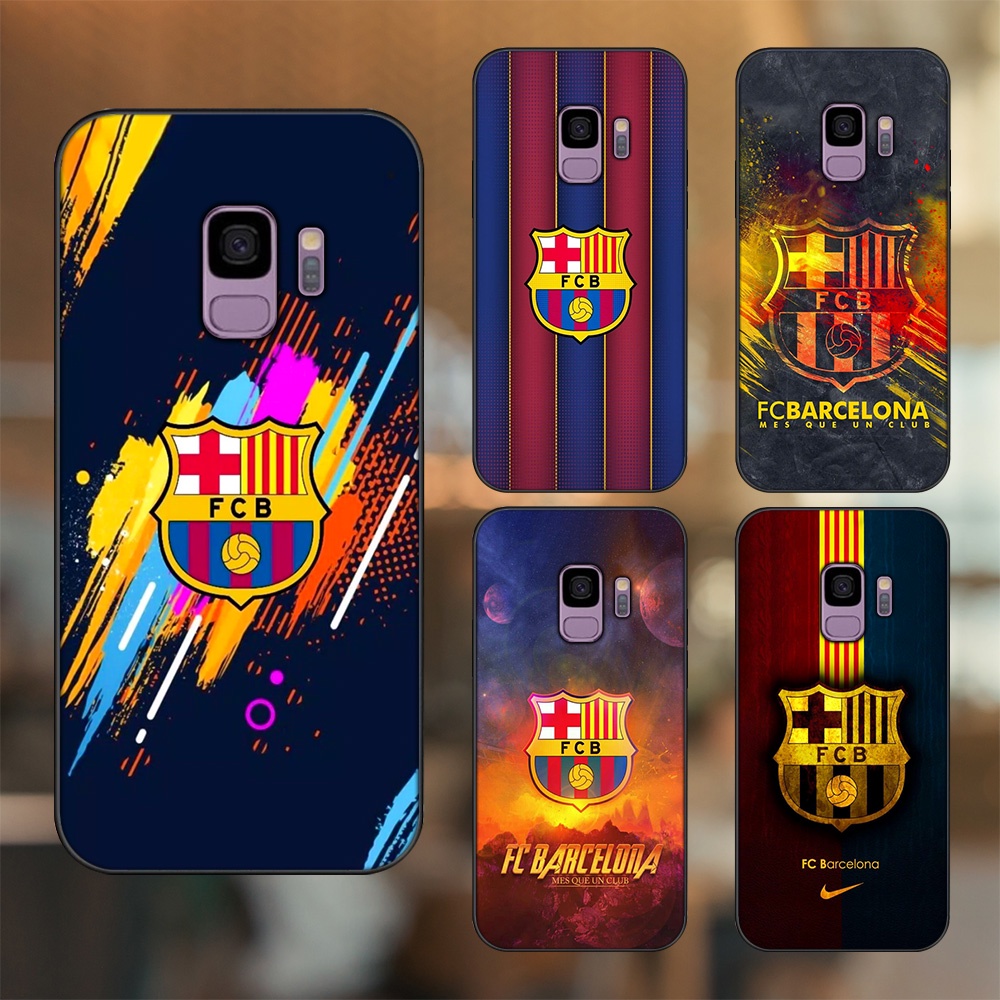 Ốp lưng Samsung S9 viền đen in hình Barcelona Barca