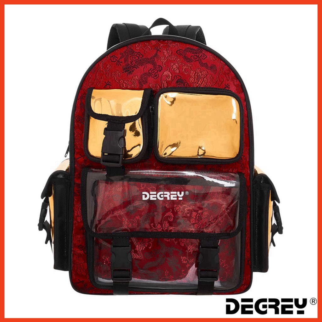 🌈Balo Degrey Đỏ Backpack phiên bản giới hạn Balo thời trang đi học đi chơi🌈Free ship🌈