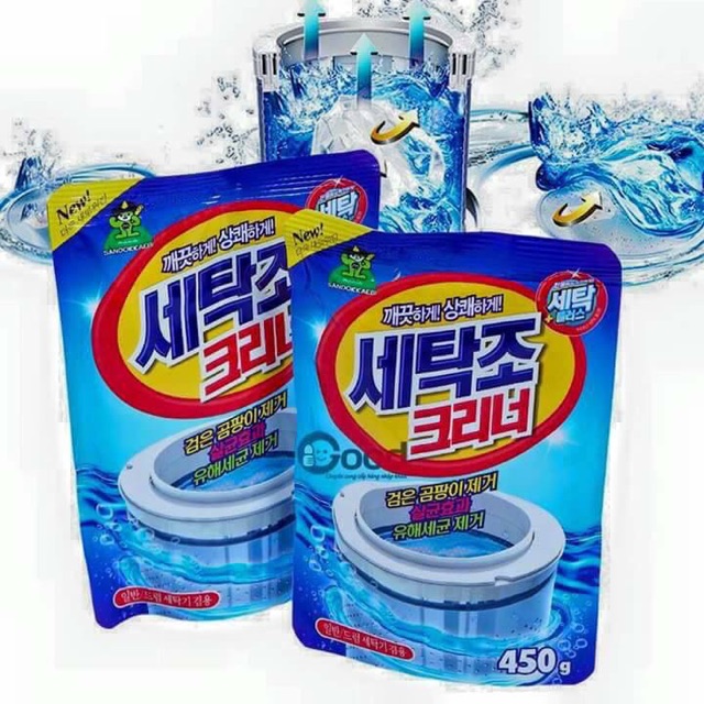 Bột tẩy vệ sinh máy giặt Sandokkaebi Hàn Quốc