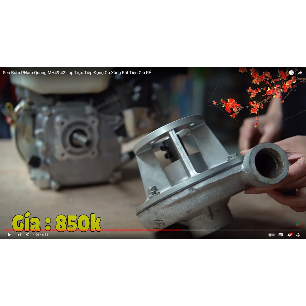 Sên bơm Phạm Quang hút 49 xả 42