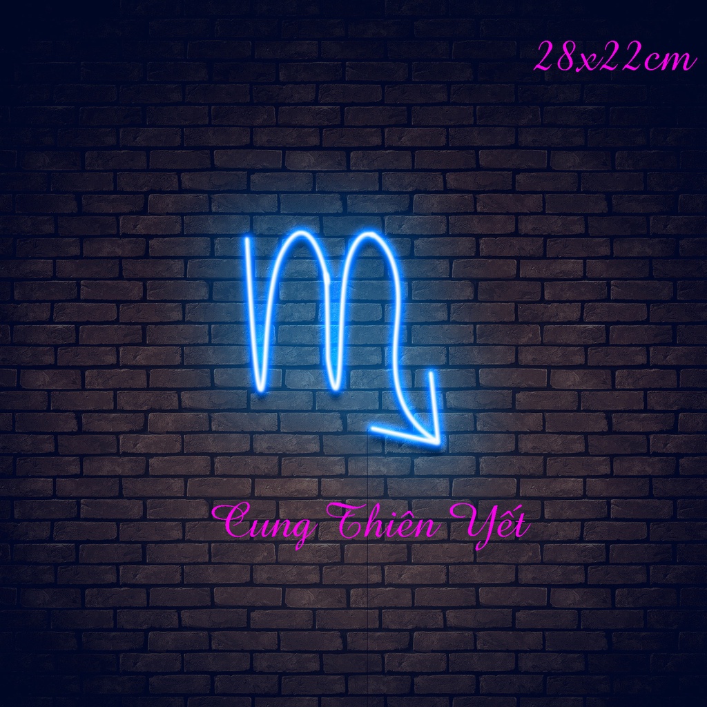 Đèn Led Neon Cung Hoàng Đạo làm tên theo yêu cầu Decor Phòng Ngủ Mẫu Mã Đa Dạng Đáng Yêu Hot Trend 2022 Nhận Thiết Kế Th