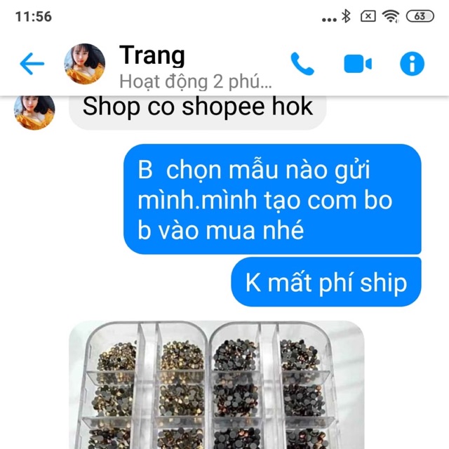 Combo đá gắn móng