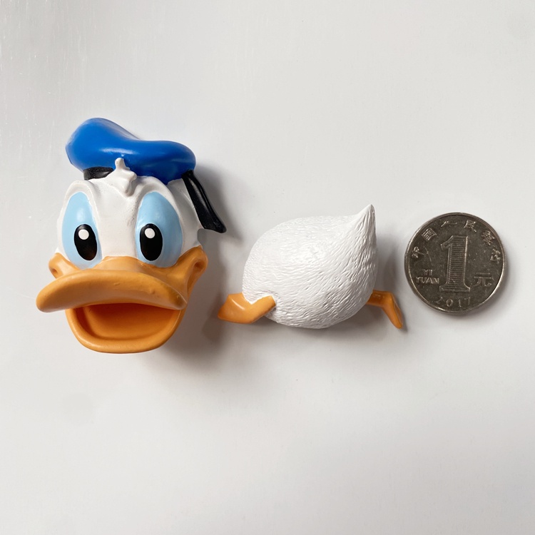 Bộ 2 Miếng Dán Nam Châm Bằng Nhựa PP Hình Vịt Donald Ba Chiều Dễ Thương