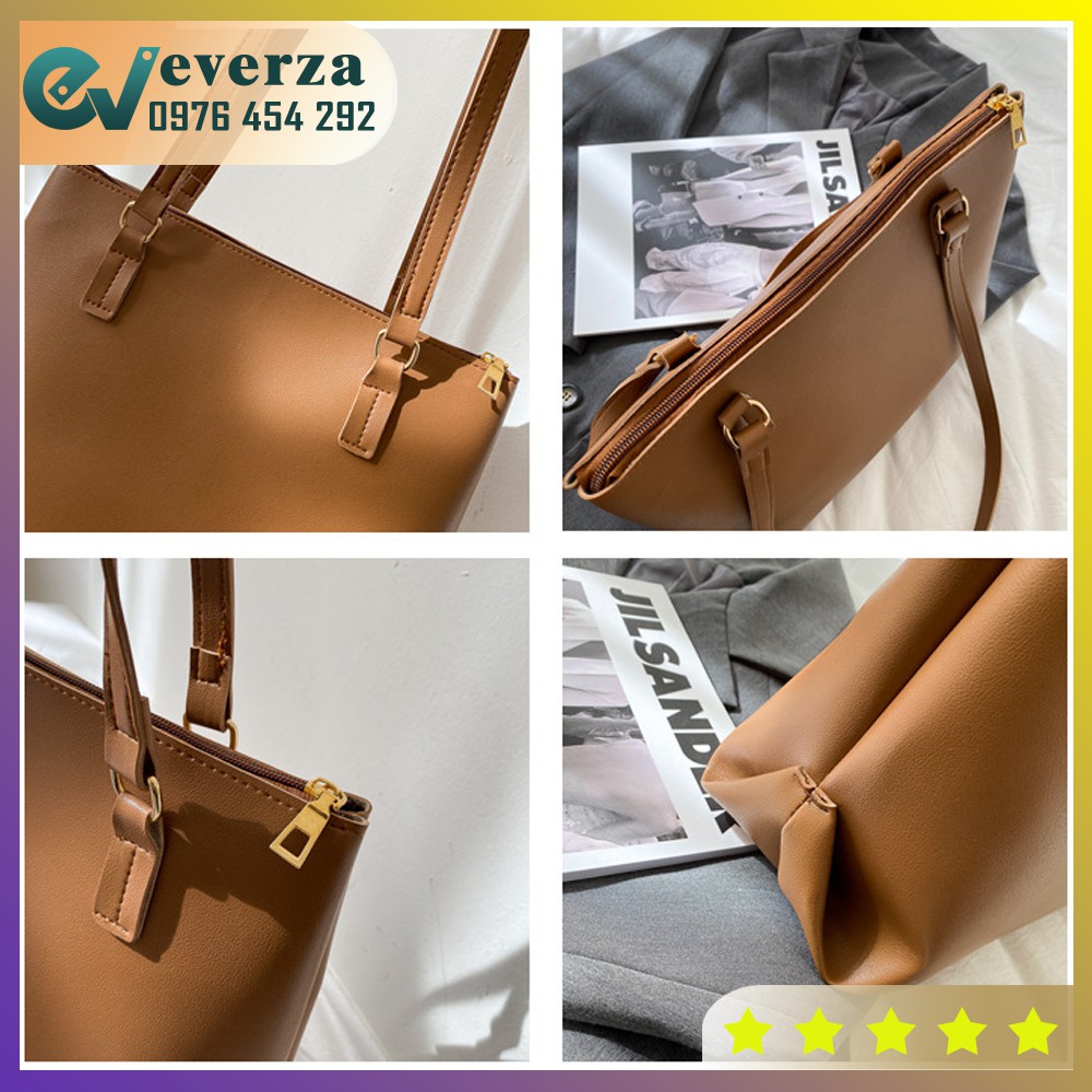 Túi Đeo Vai Da Cao Cấp Cỡ Lớn Cho Nữ 2 Dây Kiểu Dáng Basic Sang Trọng Thời Trang Công Sở Đựng Vừa A4 | BigBuy360 - bigbuy360.vn