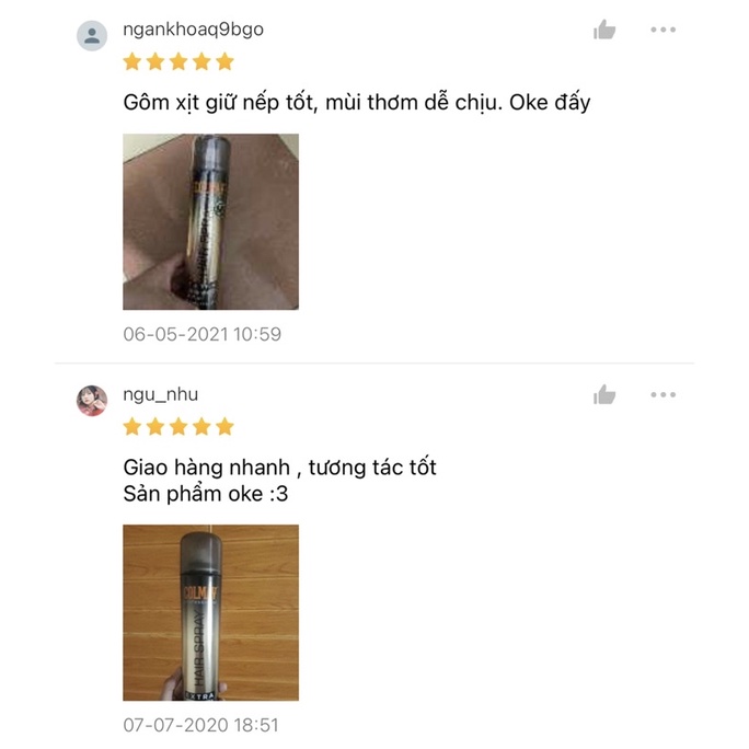 Gôm xịt tóc Colmav