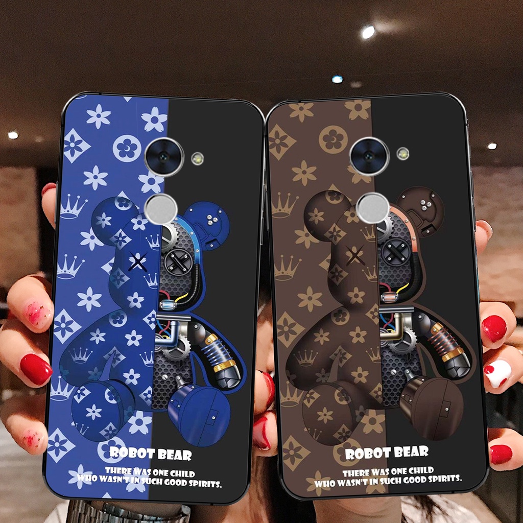 ỐP LƯNG HUAWEI Y7 PRIME - GR5 2016 - GR5 2017 GẤU BEARBRICK CỰC CUTE SIÊU ĐẸP CHẤT LƯỢNG CAO