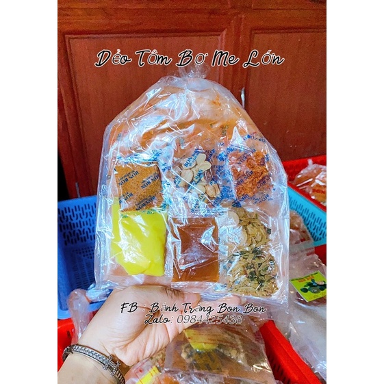 Bánh Tráng Bơ Me Dẻo Tôm Lớn