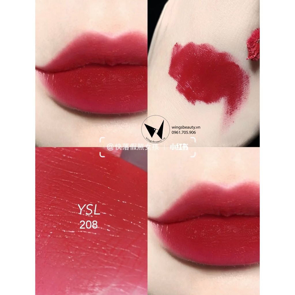 MUA 1 TẶNG 1 - Son kem YSL YVES SAINT LAURENT Tatouage Couture Velvet Cream 6ml