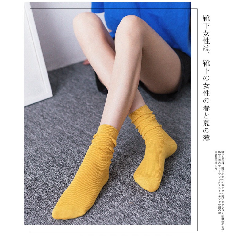 Tất Cổ Nhún Cao Cấp Phong Cách Vintaga cực HOT