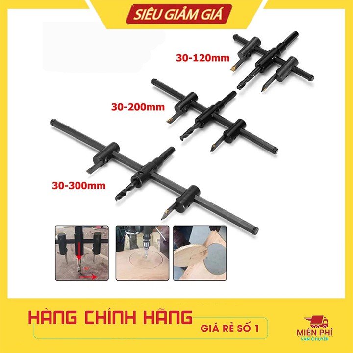 Bộ Mũi Khoét Lỗ Gỗ Thạch Cao Trần 120mm 200mm 300mm