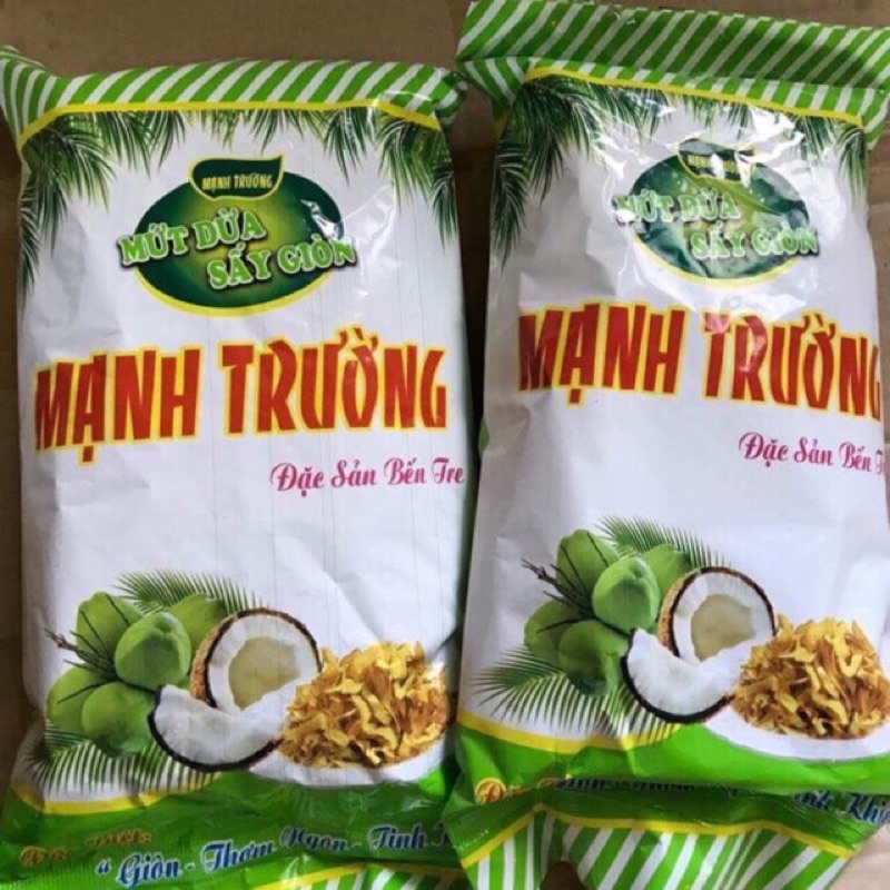 Dừa Khô, Mứt Dừa Sấy Khô Mạnh Trường Giòn Thơm (Gói 250G)