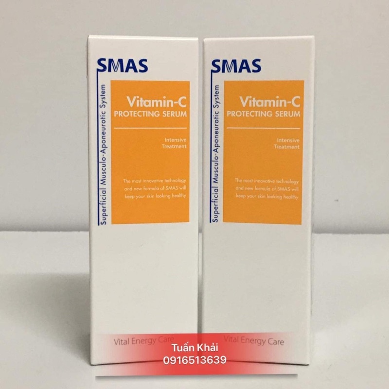 SMAS VITAMIN C Tinh chất vitamin c dưỡng sáng mờ thâm mụn sạm nám tàn nhang 60ml