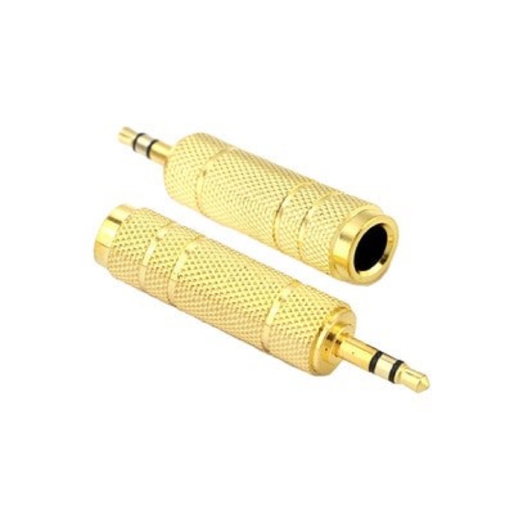 Jack chuyển đổi Âm thanh từ 3.5mm ra 65mm cao cấp chuyển âm từ Laptop/PC/Smartphone, Máy tính bảng ra Loa, Amplifier