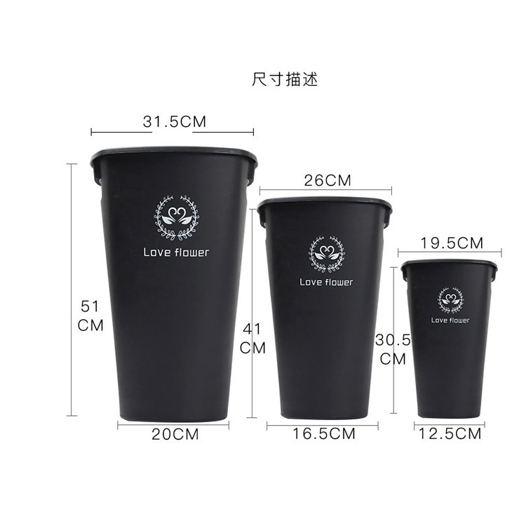 Xô nhựa đựng hoa