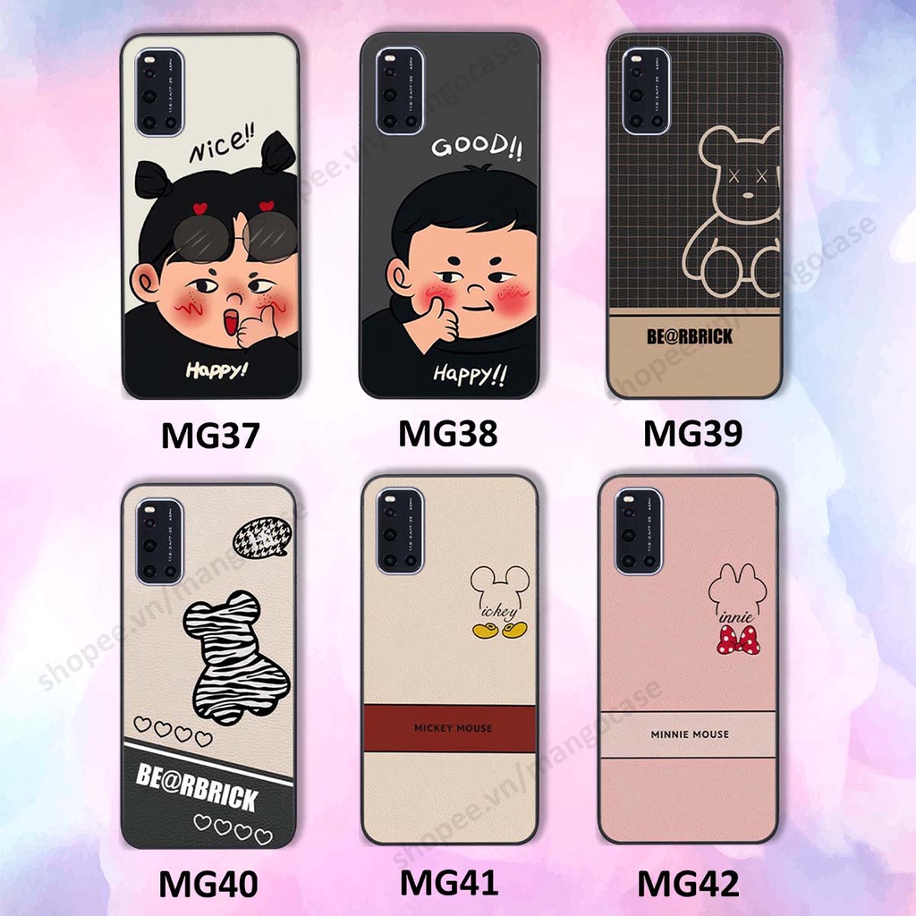 Ốp lưng Vivo V19 in hình happy nice, bé gấu đáng yêu