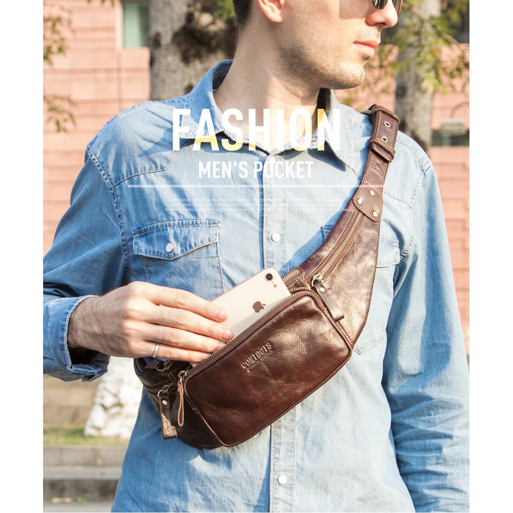 Túi đeo chéo nam HUTALEATHER MAXI2 thời trang phong cách lịch lãm TC2 | BigBuy360 - bigbuy360.vn