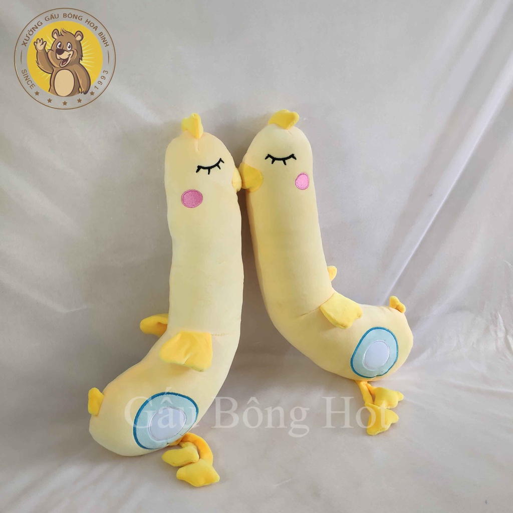 Gấu Bông Gà Vàng - Gà Ôm Dài Cute ❤️Xưởng Gấu Hoa Bình❤️