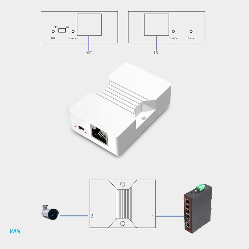 Bộ Khuếch Đại Tín Hiệu Mạng Ethernet 2 Rj45 10M 200m