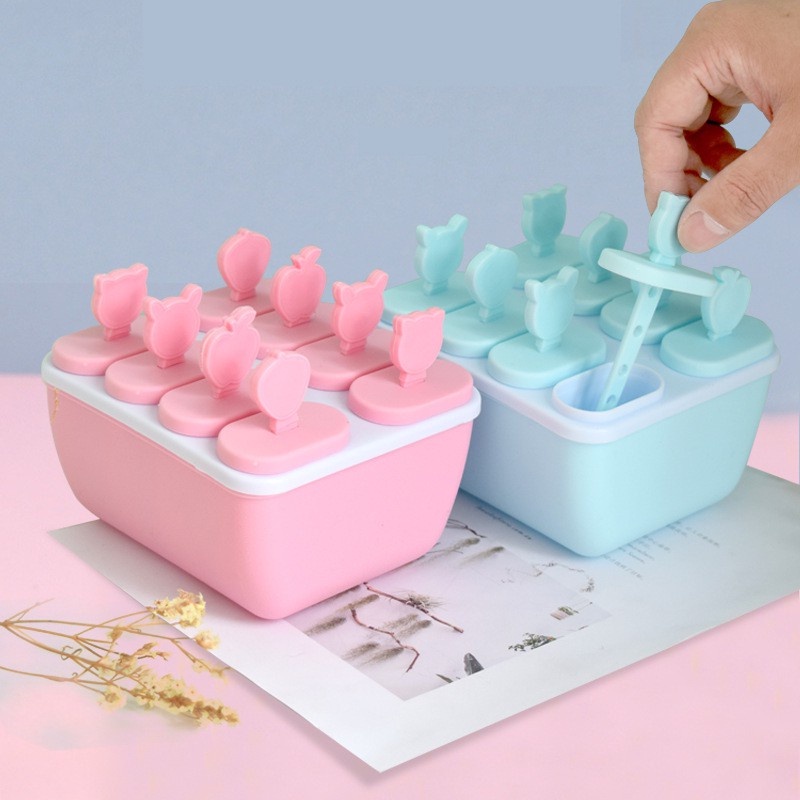 Khuôn Làm Kem Lúa Mạch 8 Que Tiện Dụng