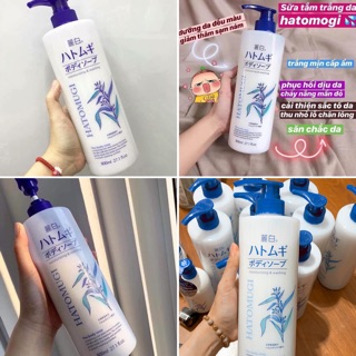 SỮA TẮM TRẮNG DA HATOMUGI NHẬT 800ML