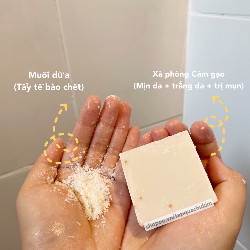 Xà phòng cám gạo JAM Milk Rice Soap 65G dưỡng trắng, giảm mụn thâm - tapquachukim