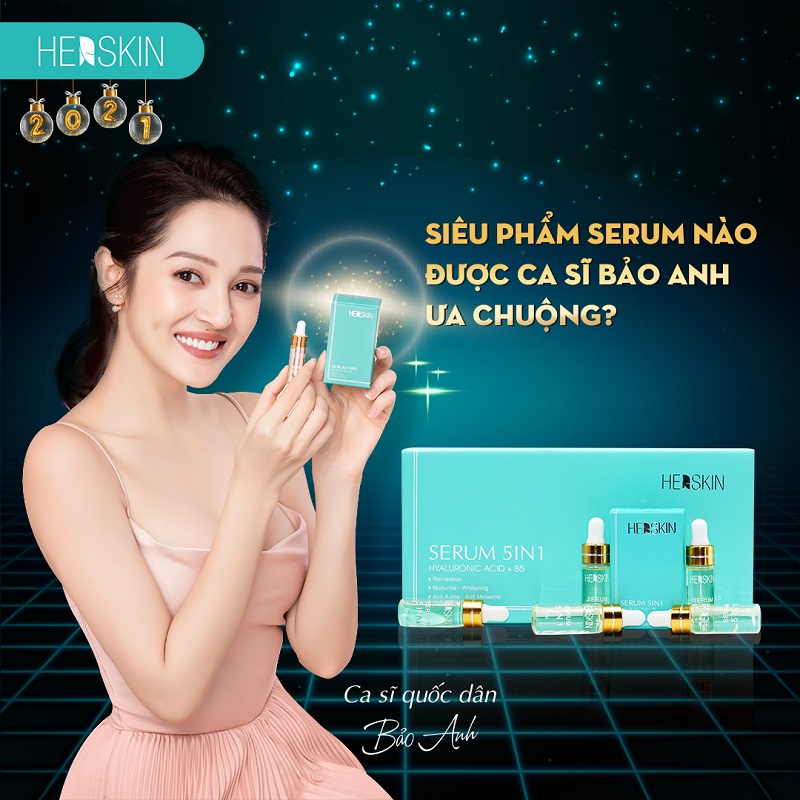 Bộ 5 Chai Serum 5in1 Tái Sinh Làn Da, Căng Bóng, Trắng Sáng Tự Nhiên Herskin (5*7ml)