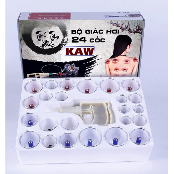 Bộ Giác Hơi Không Dùng Lửa Cao Cấp 24 Phụ Kiện [Bảo hành 1 đổi 1]