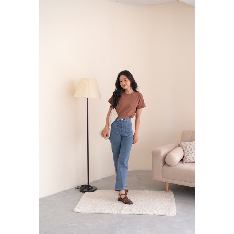 Quần bò màu xanh nhạt FromYouth - Hallie Denim (Nhạt)