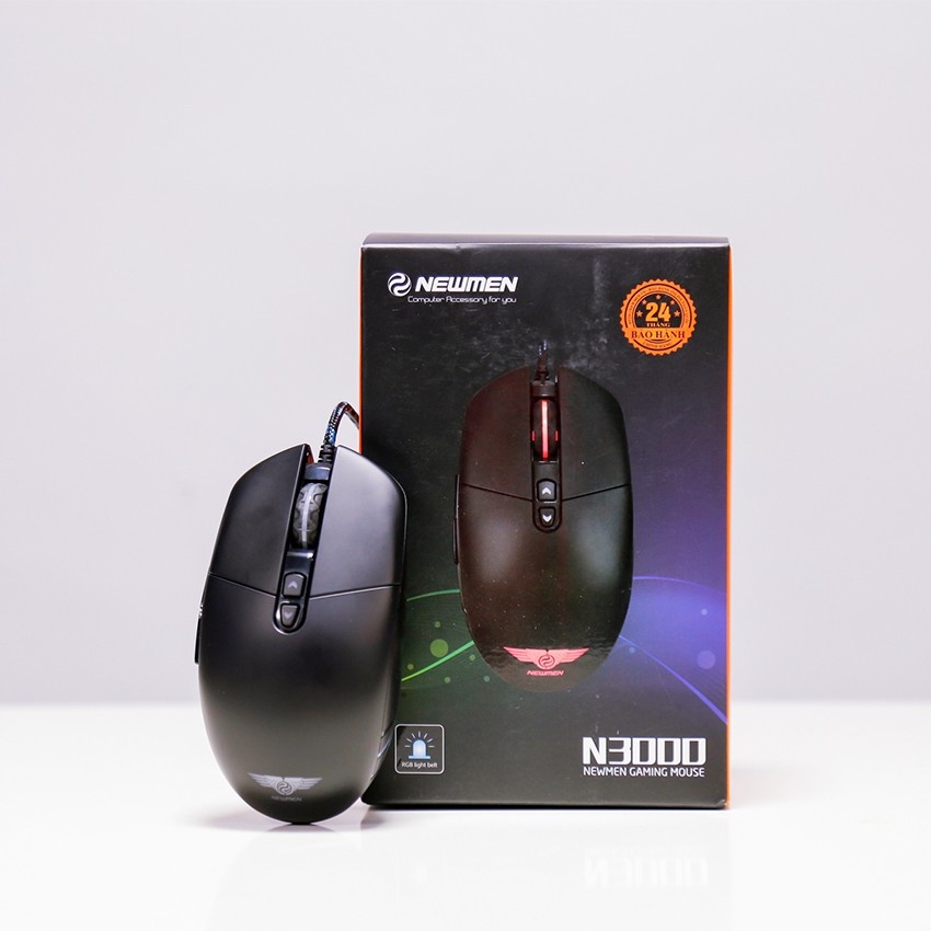 Chuột Mouse NEWMEN N3000 USB Chính hãng (RGB, 4200DPI)