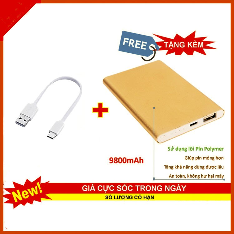 Pin sạc dự phòng HOCO J75 10000mAh, sạc dự phòng chính hãng, có 2 đầu ra tiện lợi Educase86