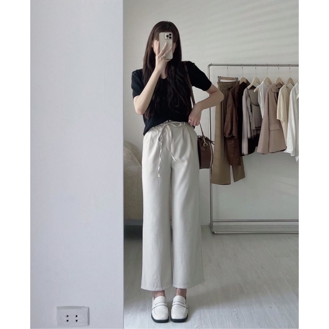 Quần xuông nữ chất dày dặn