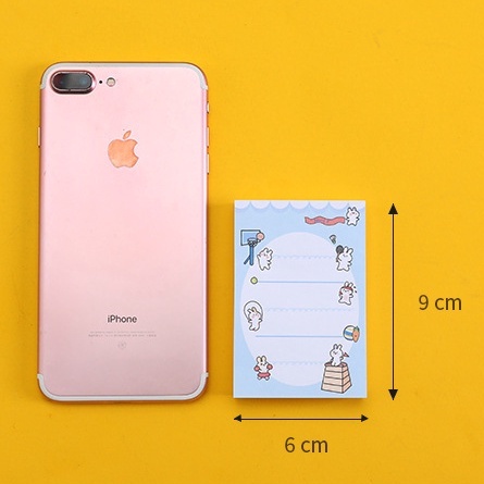 Xấp giấy note 100 tờ Pennie dùng ghi chú xinh xắn nhiều họa tiết cute