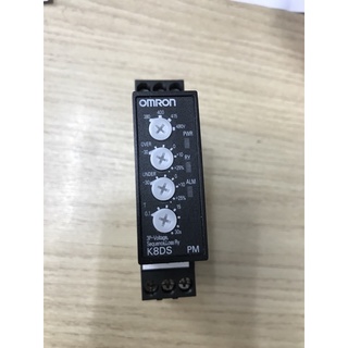 (Omron) Relay bảo vệ điện áp mất pha Omron K8DS-PM2, cao áp , thấp áp , sai pha , mất pha hàng chính hiệu