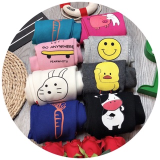 Legging nỉ lót lông cho bé gái