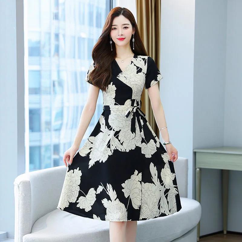 Đầm Dáng Chữ a Chất Liệu Cotton Giả Hai Mảnh Thời Trang Mùa Hè Mới 2022 Cho Nữ