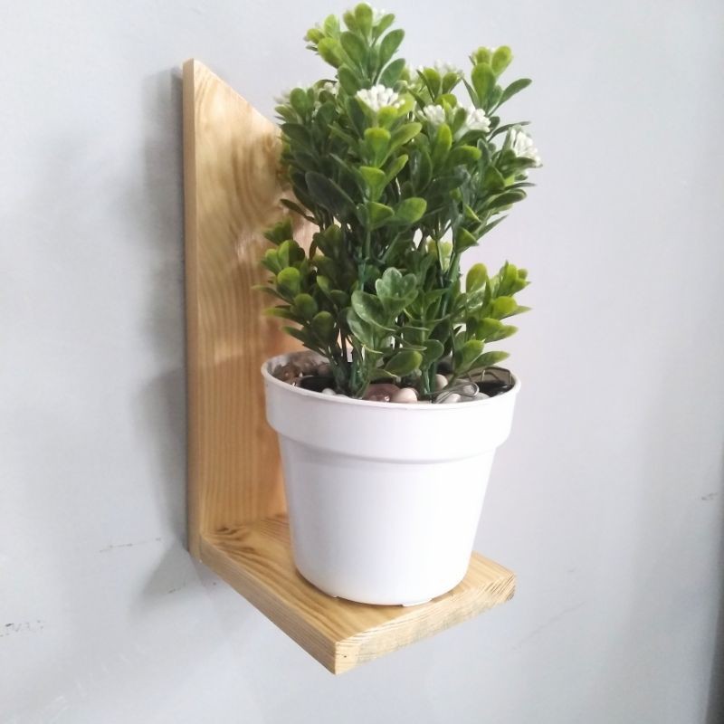 Kệ treo tương trang trí cây cảnh kệ đựng đồ lưu niệm  kích thước 27X10X10 CM