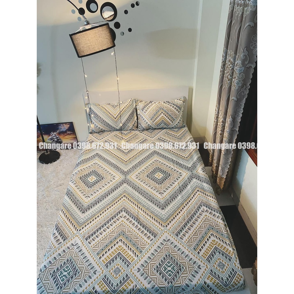 Ga gối cottong poly m6/m8/2m2  drap giường,ga trải giường+2 vỏ gối đầu đủ kích thước mẫu mã đa dạng