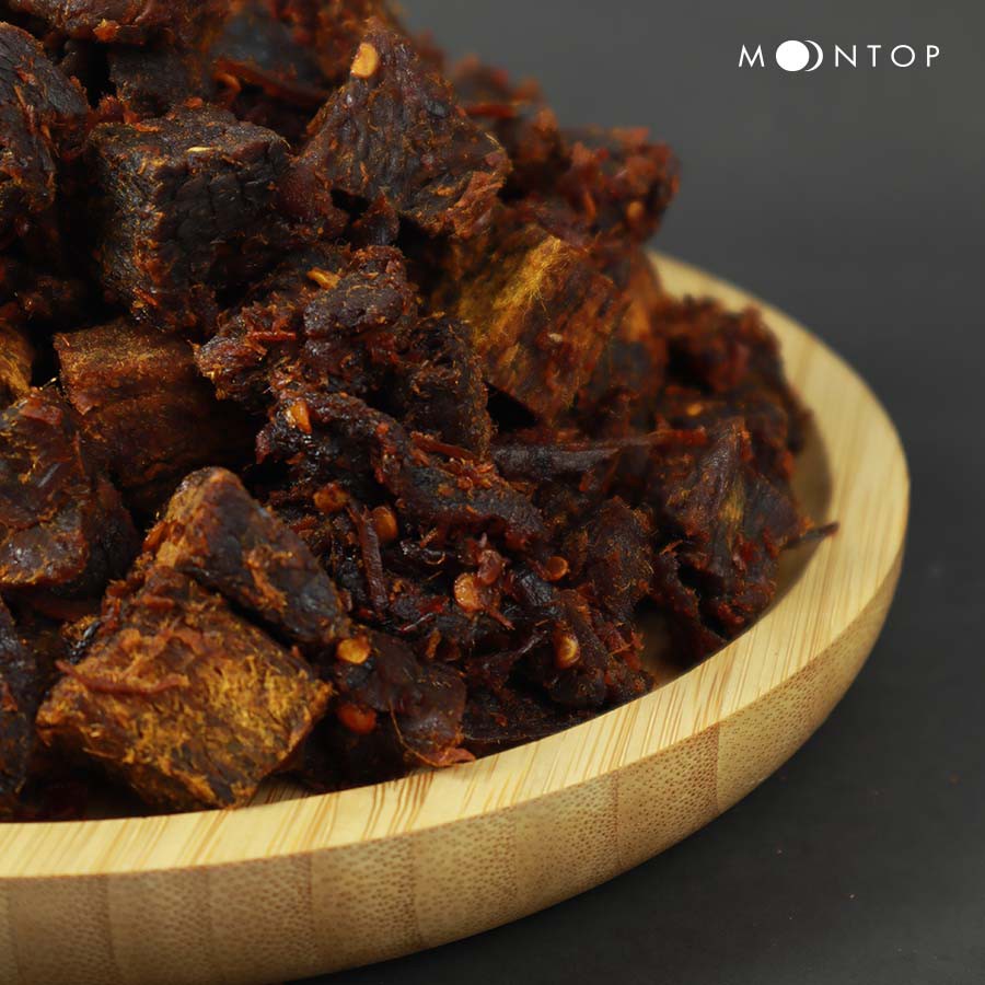 BẮP BÒ VIÊN MỀM THỢ SĂN - Hàng cao cấp loại 1 - Thịt khô homemade Moontop - Chất từng miếng thịt | BigBuy360 - bigbuy360.vn