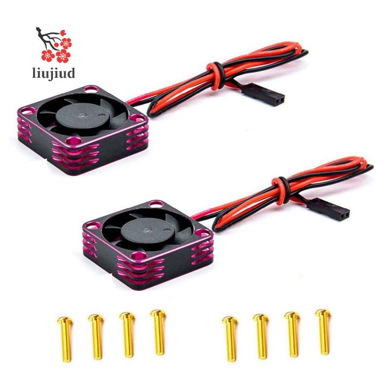 Set 2 Quạt Tản Nhiệt Động Cơ Không Chổi Than ESC 28000RPM Cho Xe Hơi Điều Khiển Từ Xa 1 / 8 1 / 10 540 550