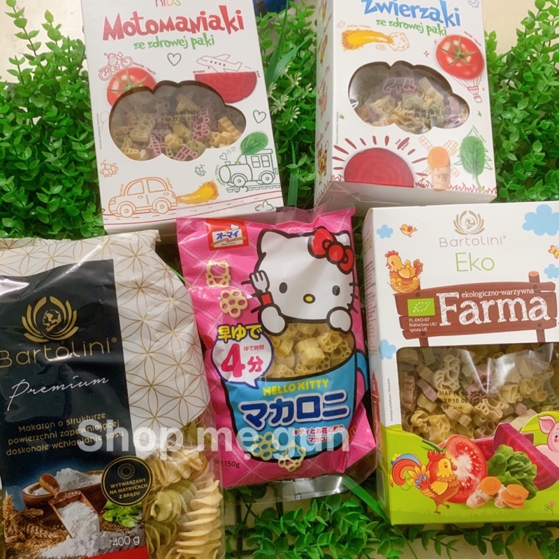 Mỳ nui rau củ hữu cơ hình động vật Bảtonlini 250g