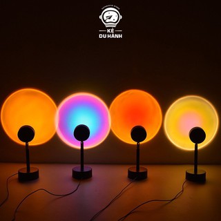 Đèn chiếu hoàng hôn đa năng siêu hot, đơn giản, đèn led trang trí/ chụp ảnh/ sống ảo/ quay tiktok